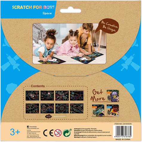 Actual product image Avenir Scratch Boys Space