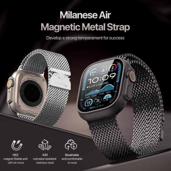 Image du produit Dux Ducis Milanese Air Series Edelstahl Armband (38 mm, 40 mm, 41 mm, 42 mm, Acier inoxydable)