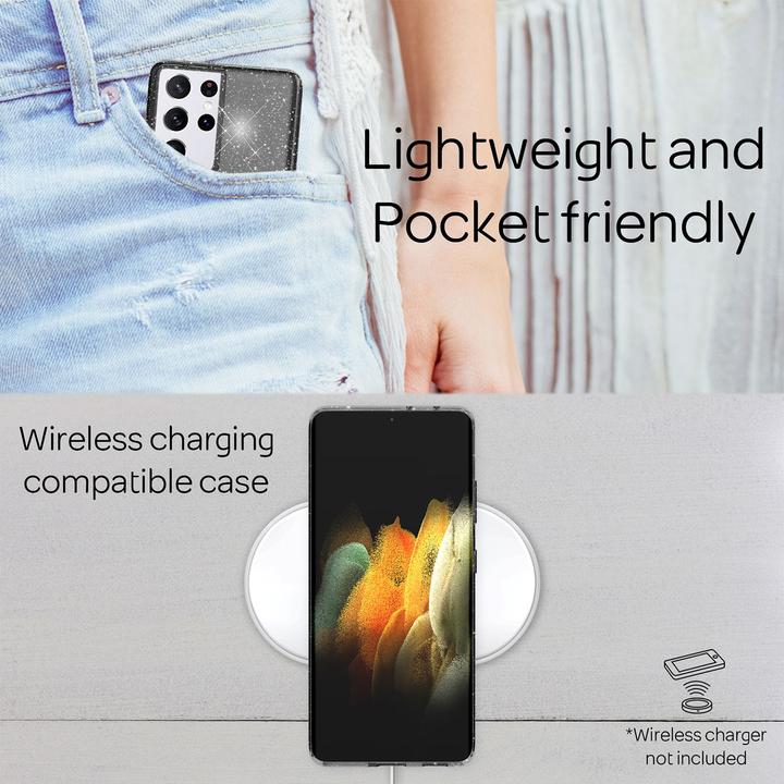 Immagine prodotto Nalia Custodia per cellulare Glitter (Samsung Galaxy S21 Ultra)