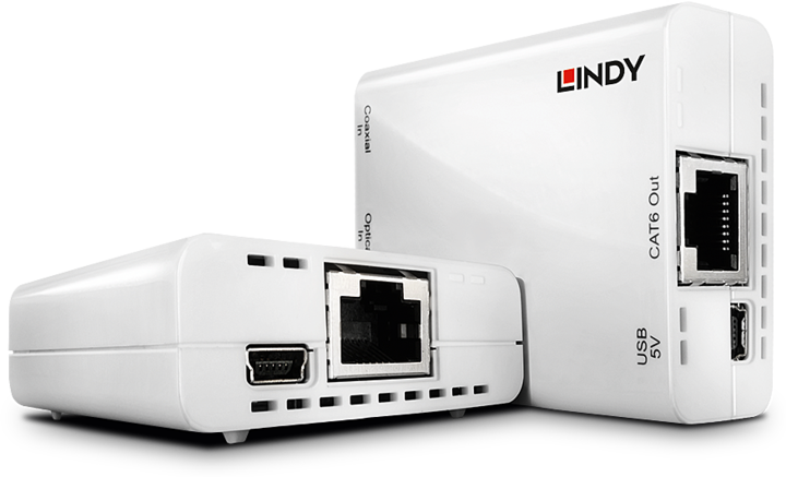 Produktbild Lindy 150m Cat.5 SPDIF TOSLINK Extender (Extender)