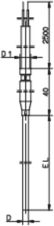Actual product image Jumo element sheath according to DIN 43710 and EN 60584