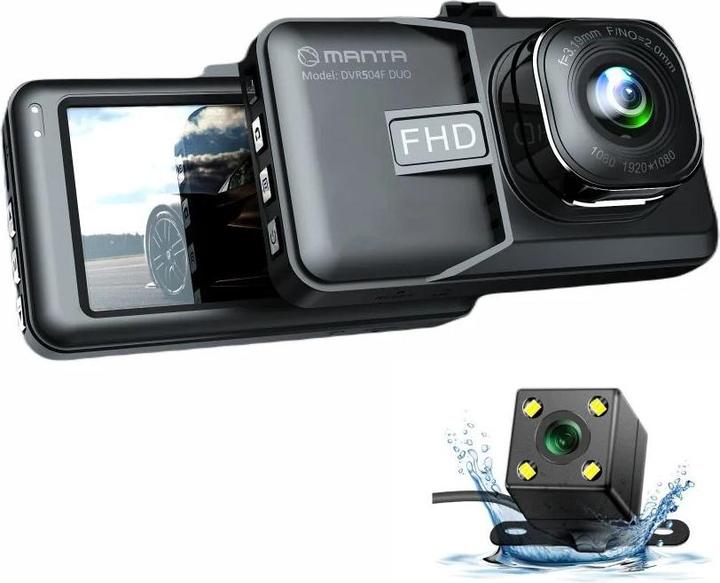 Produktbild Manta DVR504F DUO Black (Akku, Full HD)
