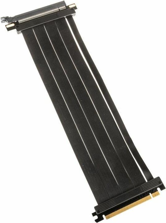 Actual product image Kolink PCI Express 4.0 x16 to x16 riser cable, 180 degrees, black - 30cm