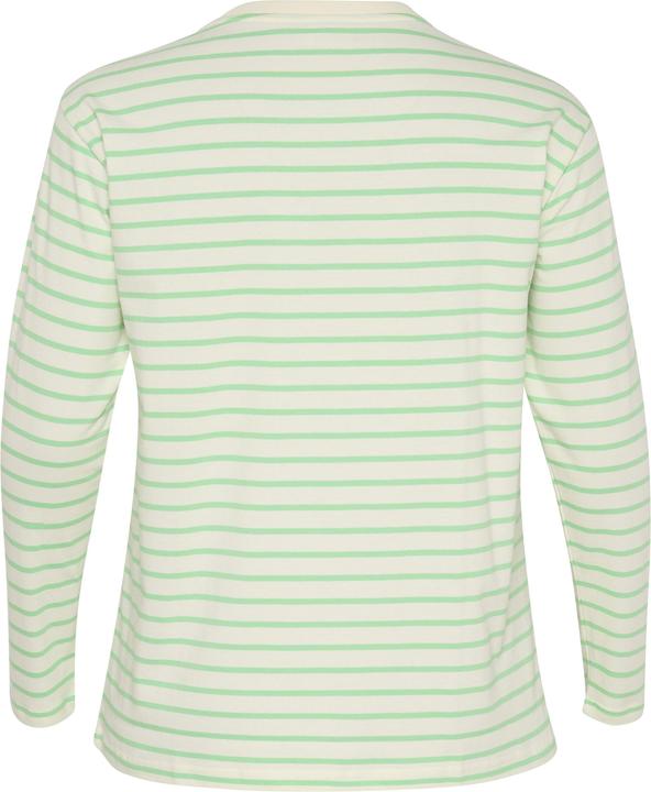 Green Stripe, antiquie white