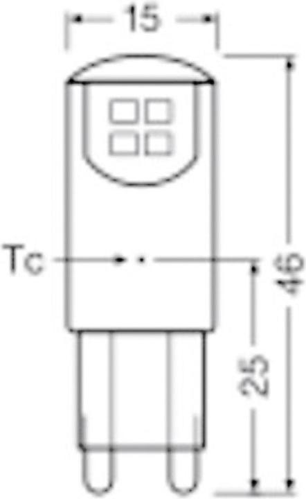 Actual product image Osram Led Pin (G9, 1.90 W, 200 lm, 2 x, F)