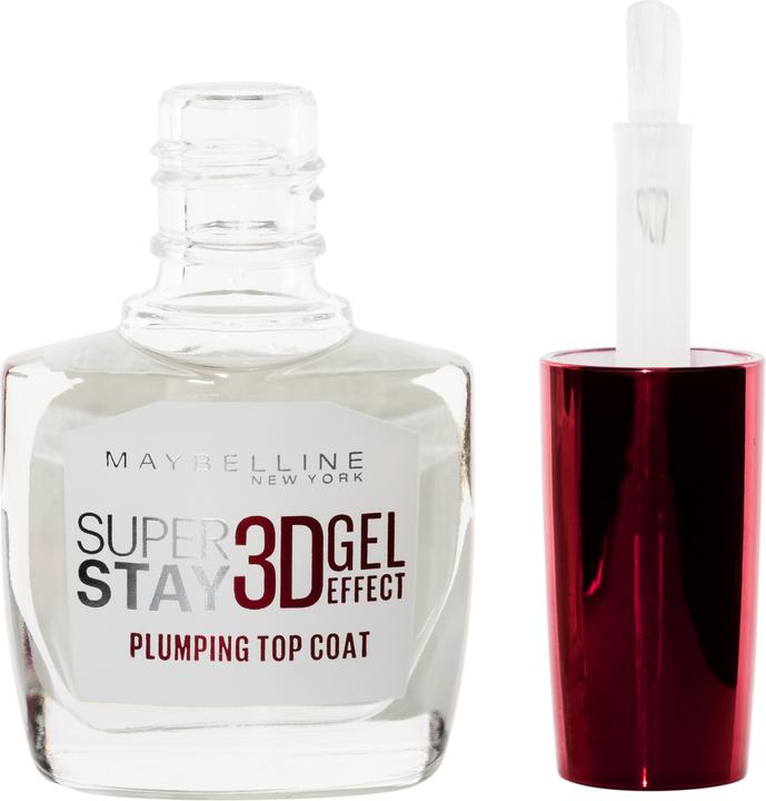 Image du produit Maybelline New York Superstay 3D Gel Top Coat (1 Transparent, Vernis à ongles effet gel)