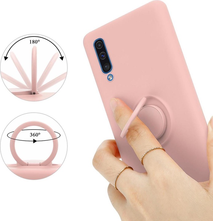 Actual product image Cadorabo Bumper TPU Liquid Ring Silicone Case (Samsung Galaxy A30s, Samsung Galaxy A50s)