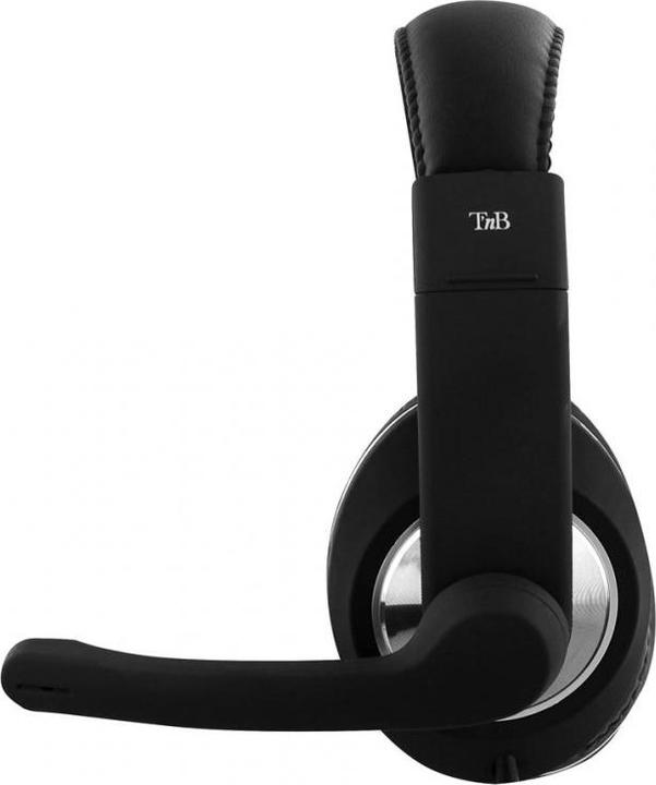 Actual product image T'nB Casque Micro filaire HS-500 (Noir) (Cable)