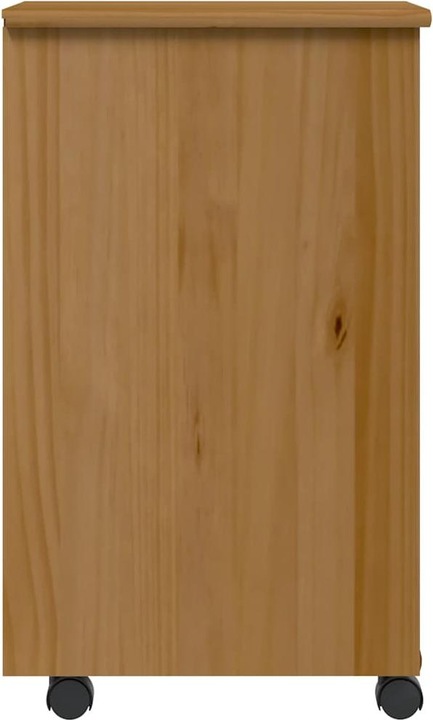 Actual product image VidaXL Rollschrank mit Schubladen MOSS Honigbraun Massivholz Kiefer