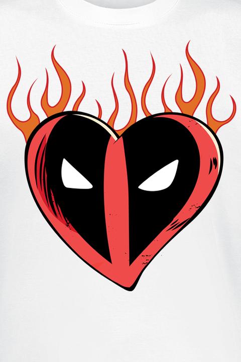Produktbild Deadpool Flaming Heart Logo (S)