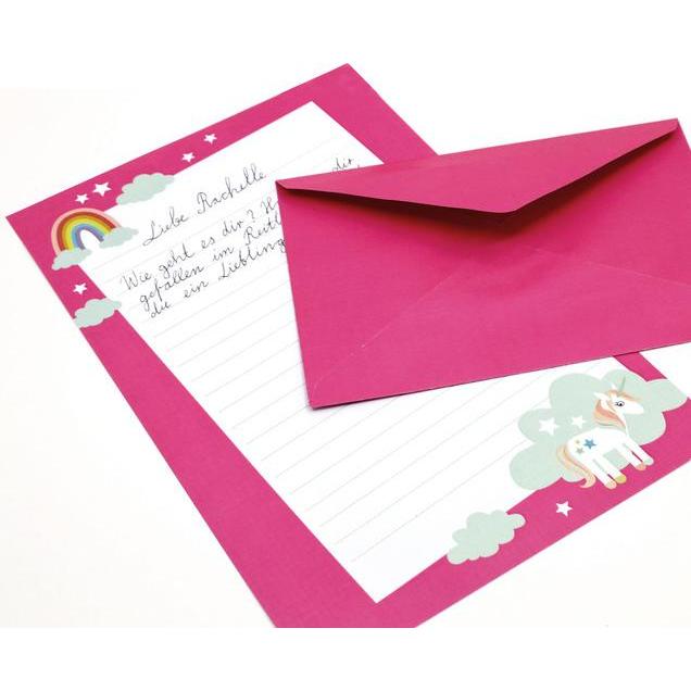 Thumbnail - Artoz, Grusskarte + Briefpapier, Kids Set: Einhorn (1 Stk.)