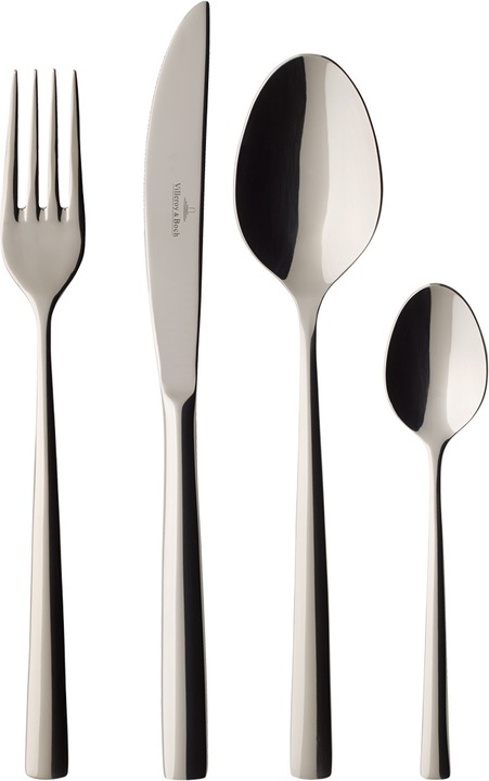 Tafelbesteck 4tlg. Piemont (4 pièce(s), Set de couverts)