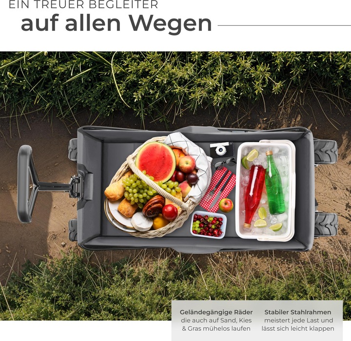 Produktbild tectake Faltbarer Bollerwagen