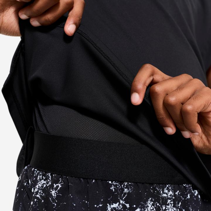 Produktbild Decathlon T-Shirt 2-in-1 Kinder atmungsaktiv - schwarz