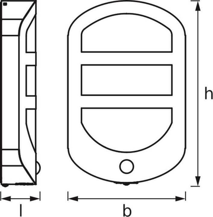 Produktbild Osram ENDURA STYLE PLATE Wall Sensor 12.5W Stainless Steel (650 lm, IP44)