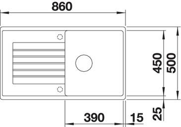 Image du produit Blanco ZIA 5 S (50 cm, 86 cm)