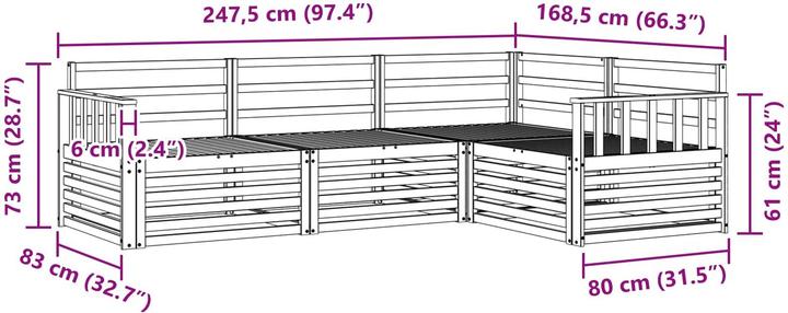 Produktbild vidaXL Outdoor-Sofa