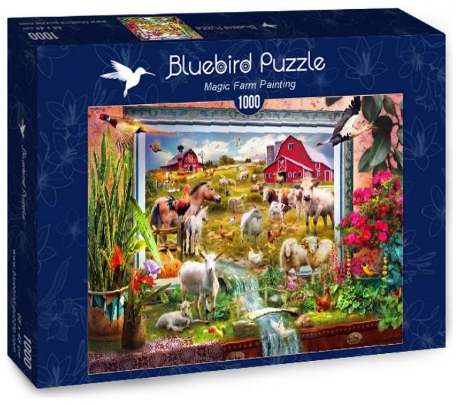 Bluebird 70029 Puzzel 1000 stuks. Magische boerderij schilderen (1000 onderdelen)