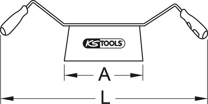 Actual product image KS Tools BRONZEplus drawknife (650 mm)