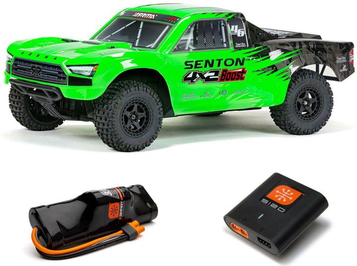 Produktbild Arrma Short Course Truck Senton 4x2 Boost Mega, Grün RTR, 1:10 (RTR Ready-to-Run)