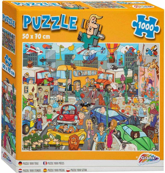 Actual product image Grafix Puzzle Comic Traffic Rush, 1000 pieces (1000 pieces)