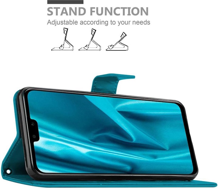 Produktbild Cadorabo Flower Book Cover (Huawei Y9 (2019))