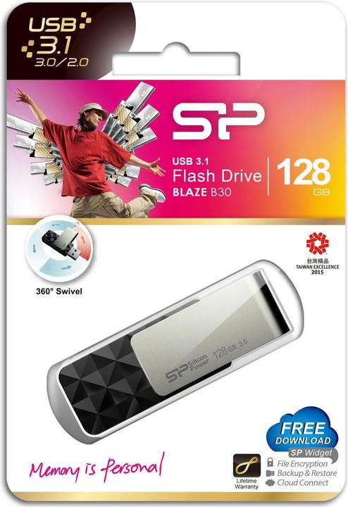 Actual product image Silicon Power Blaze B30 (128 GB, USB-A)
