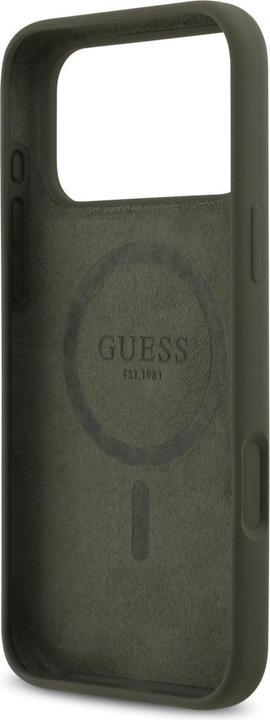 Productafbeelding Guess - Silicone Triangle Logo MagSafe (GUHMP17XSCTRLMA) - iPhone 17 Pro Max - Khaki (Apple iPhone 17 Pro Max)