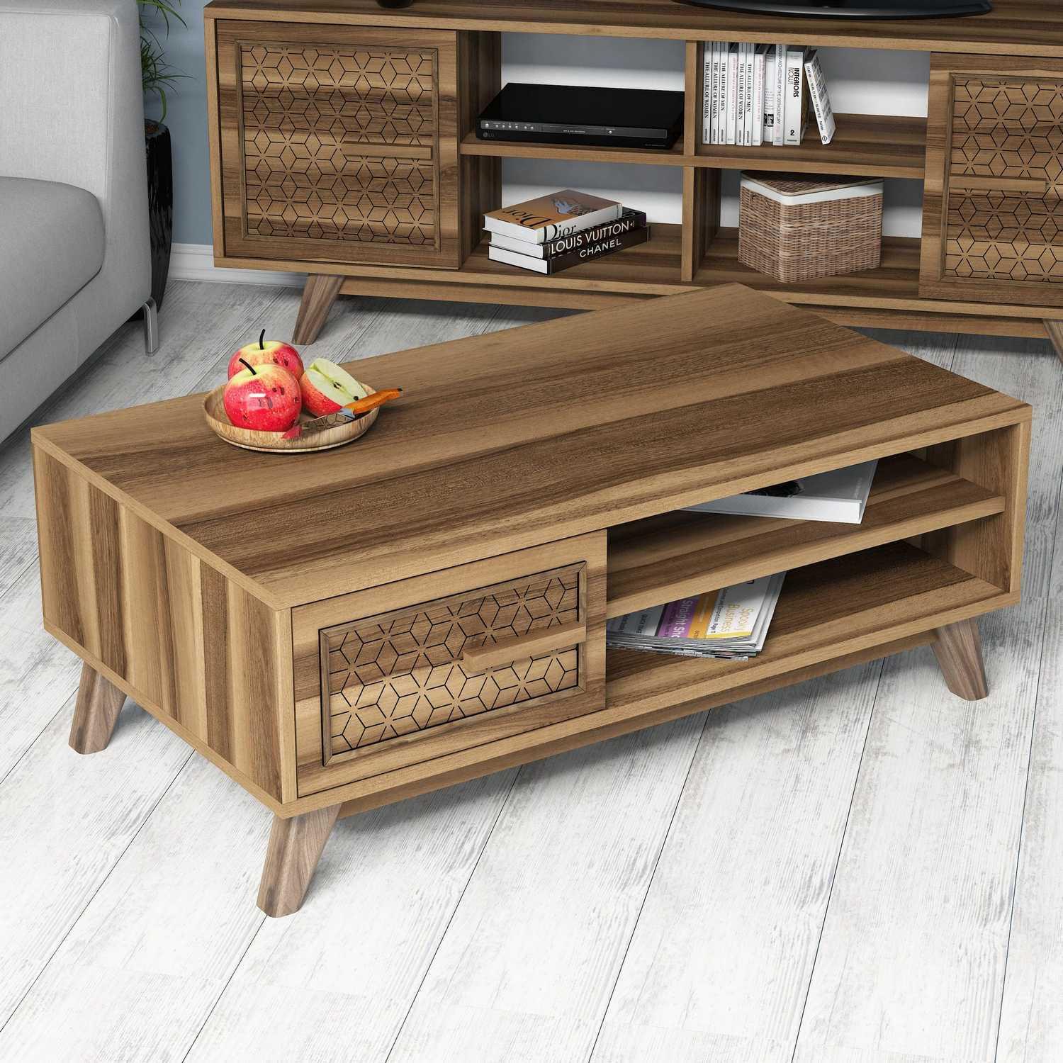 Thumbnail - Hanah Home, Couchtisch + Beistelltisch, Gwen (105 x 38 x 60 cm)
