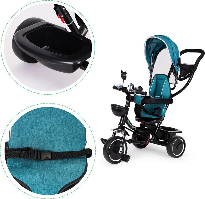 Actual product image EcoToys Tricycle, swivel seat, blue