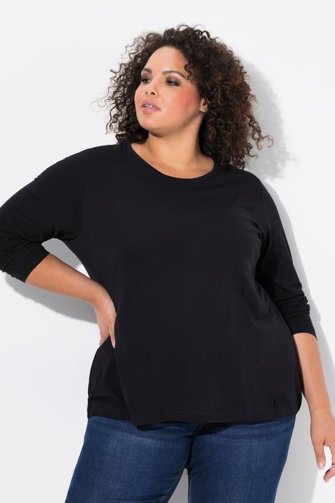 Produktbild Ulla Popken Shirt, Slim, Rundhalsausschnitt, Langarm (58)