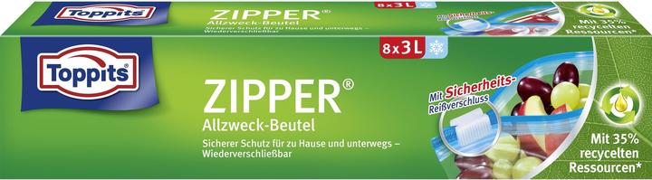 Produktbild Toppits Zipper 8 x 3L (8 x)