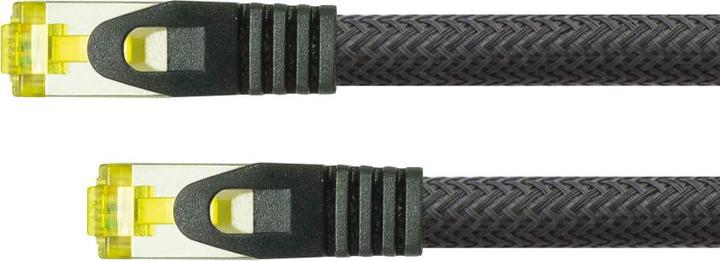 Actual product image Python ® Series RJ45 patch cable withCat.7 raw cable, snap-in nose protection (RNS®) and nylon braiding (S/FTP, CAT7, 25 m)