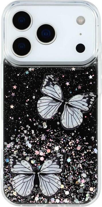 Actual product image Cover-Discount iPhone 17 Pro Max - Glitzer Hülle Schmetterlinge (Apple iPhone 17 Pro Max)