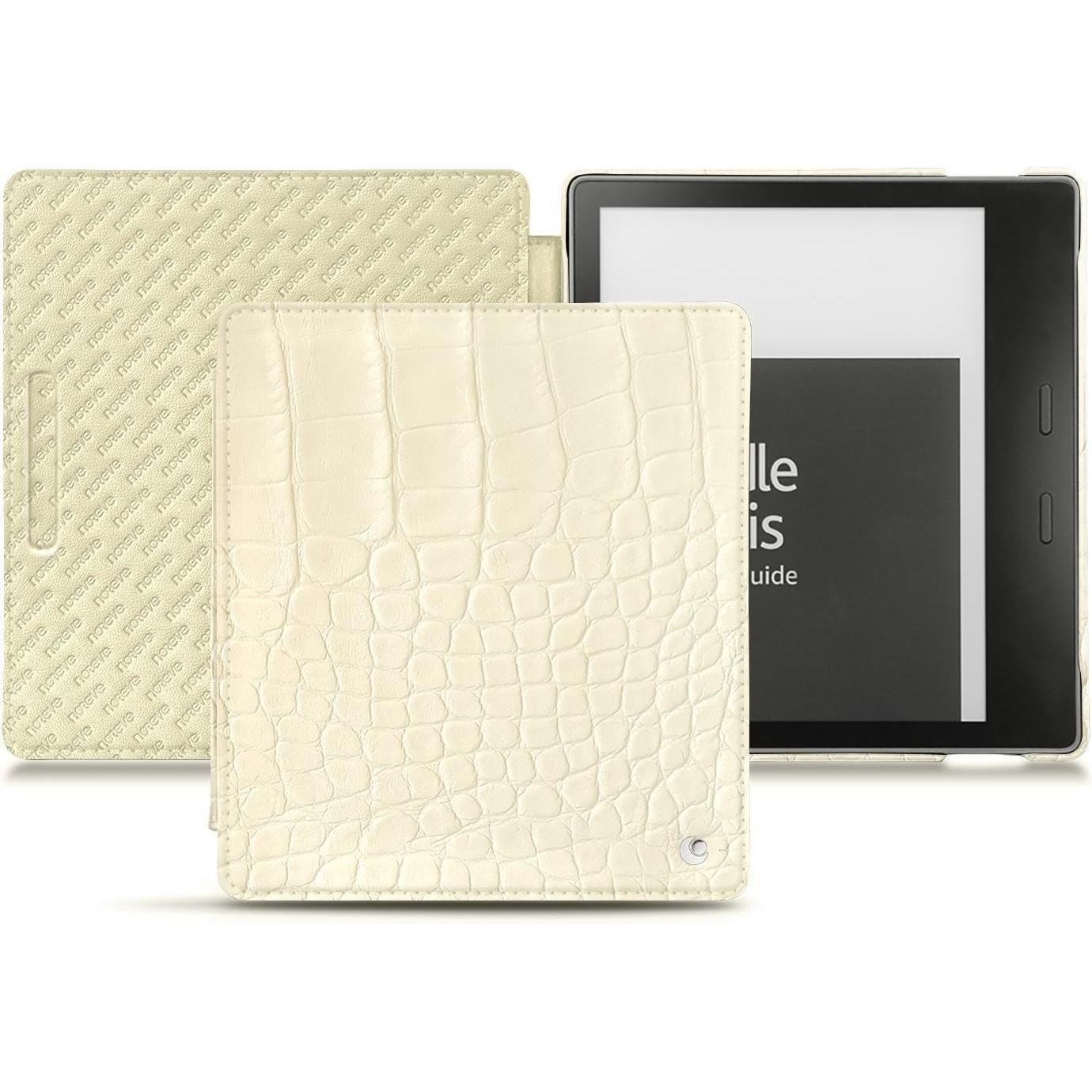 Noreve Lederschutzhülle horizontal (Kindle Oasis (2019)), Tablet Hülle, Beige