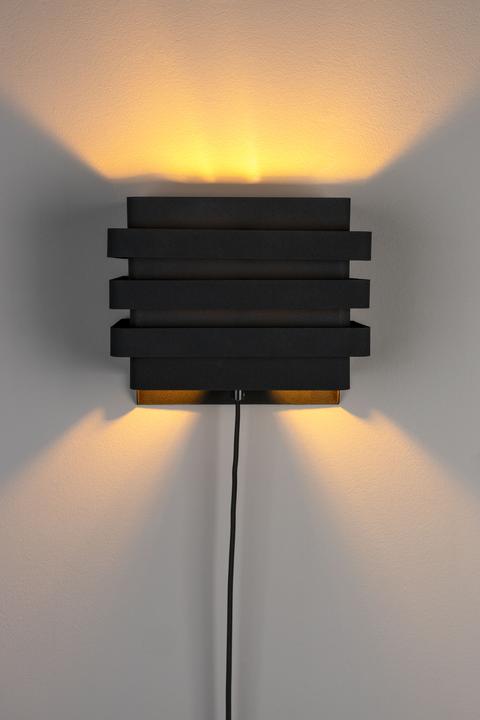 Actual product image Dutchbone Dumont Wall Lamp Black (E27)