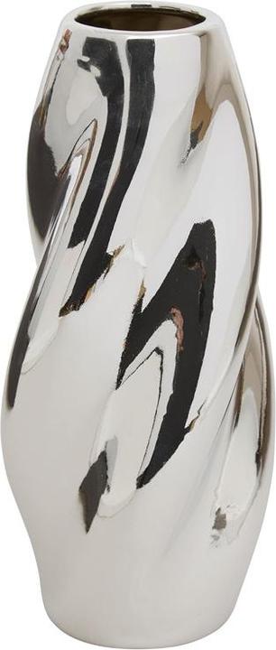 Atmosphera Vase Twisted 210138, 28 cm, silver (1 x)