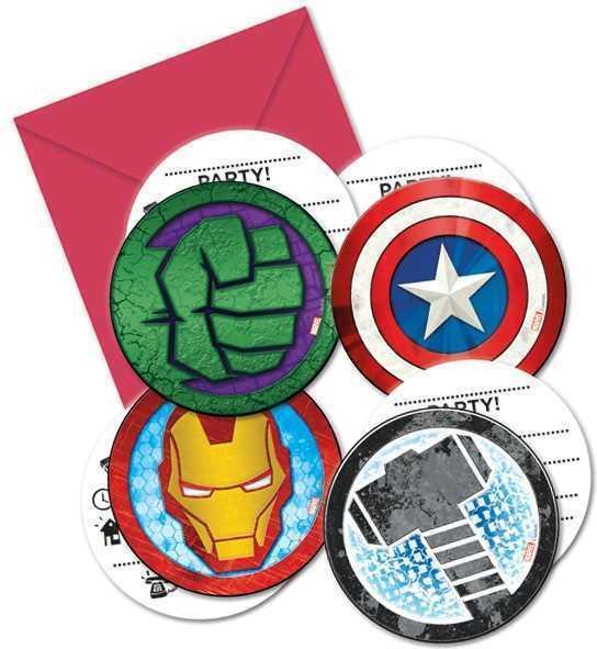 Produktbild JT Einladungskarten Mighty Avengers