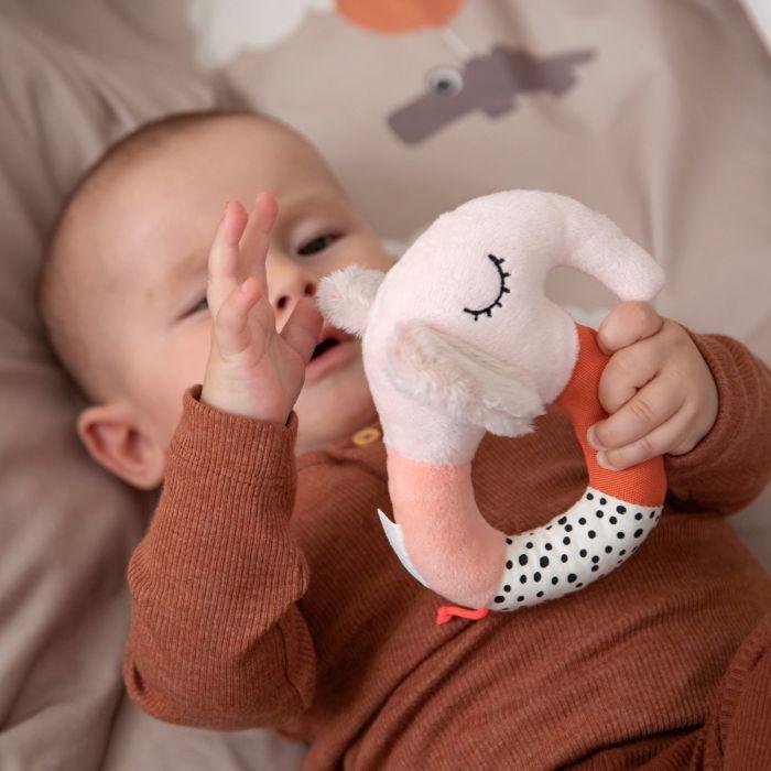 Done by Deer Elphee pink ring rattle