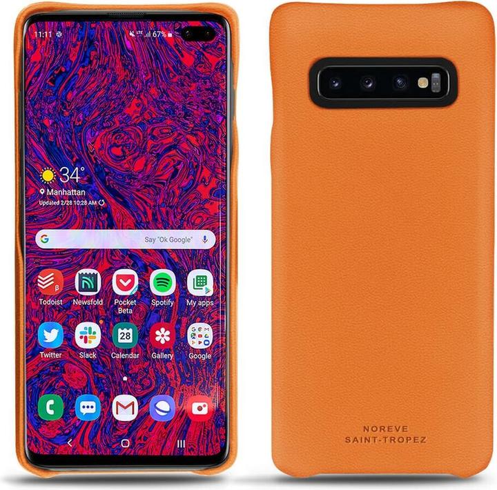 Actual product image Noreve Leather cover (Samsung Galaxy S10+)