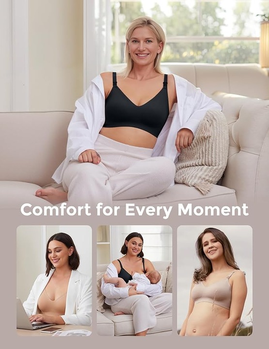 Produktbild Momcozy Nursing Bra black L (L)