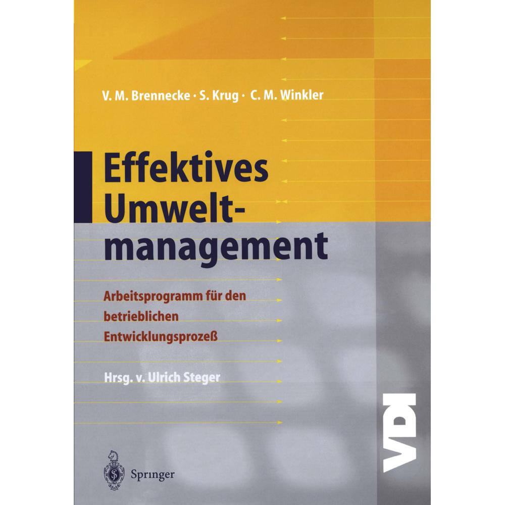 Effektives Umweltmanagement, Fachbücher von Sebastian Krug, Volker Brennecke, Claudia M. Winkler