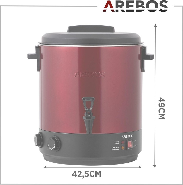 Image du produit Arebos Machine à mettre en conserve (28 l)