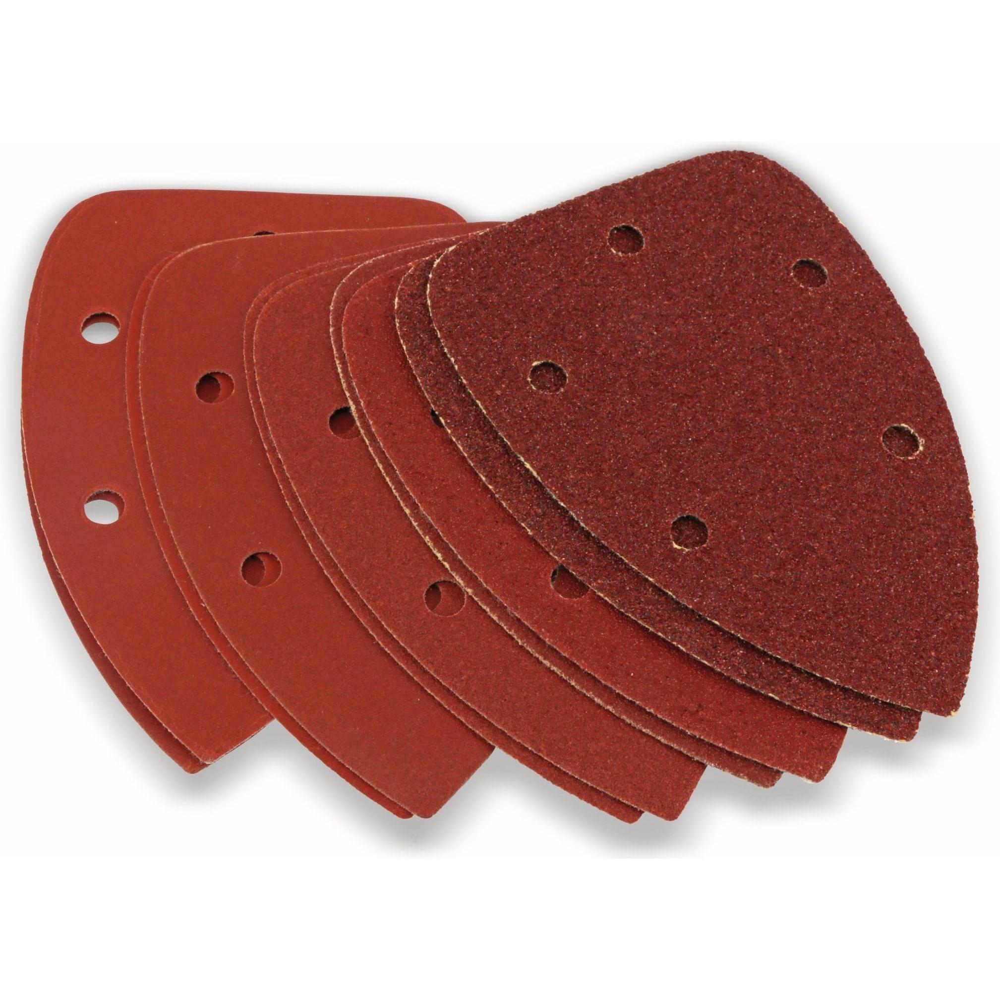 Eneroid, Schleifmittel, 10er-Schleifdreiecke-Set, 140x140x90mm je 2x K40/K80/K120/K180/K240