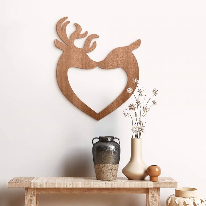 Actual product image Trenddeko Deer heart (33 x 40 cm)