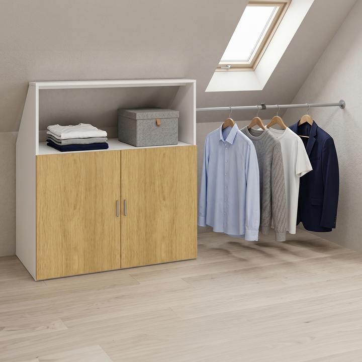 Produktbild VCM Holz Dachschrägen Kleiderschrank Dacho M (90 x 50 x 100 cm)