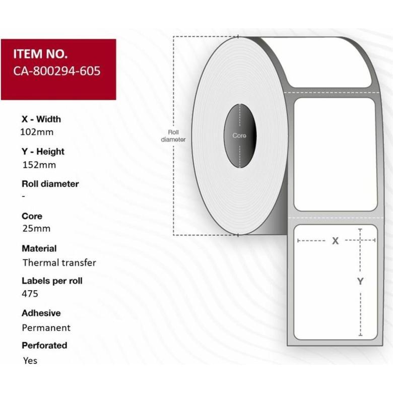 Thumbnail - Capture, Etiketten, Label 102 x 152mm, Core 25mm
