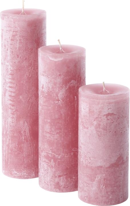 Dekocandle Zylinder-Kerze old red Ø 7 x 25 cm (1 Stück) (1 Stk.)