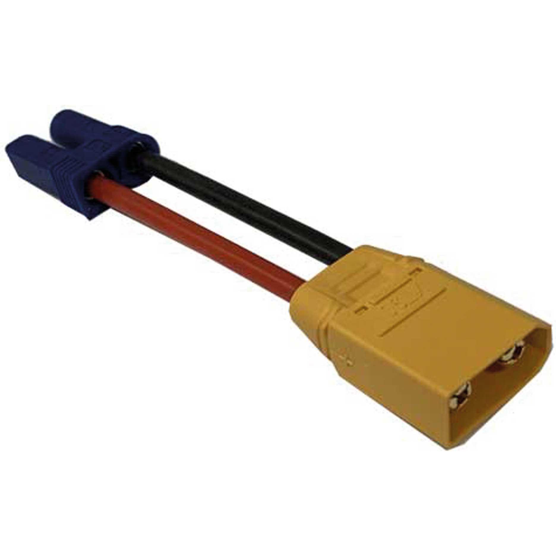 Muldental adapterkabel ec-5 buchse auf xt-90 stecker 4mm²/7cm