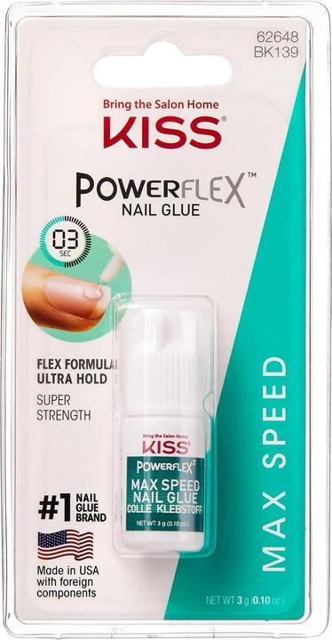 KISS PowerFlex (Colle à ongles, Transparent)